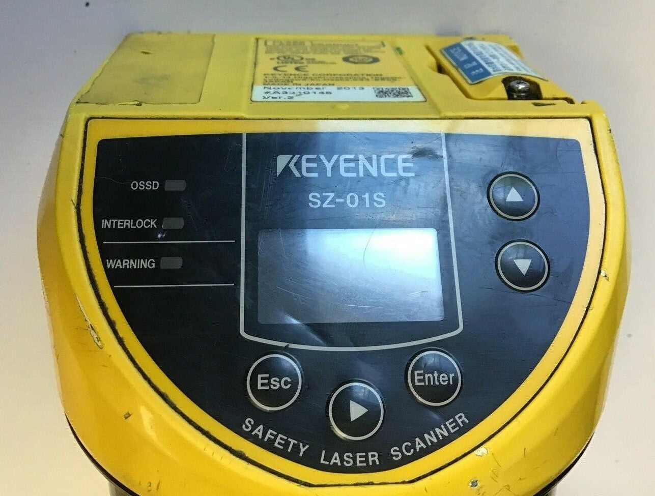 KEYENCE SZ-01S SAFETY LASER SCANNER 24VDC 9.5W ***PARTS***