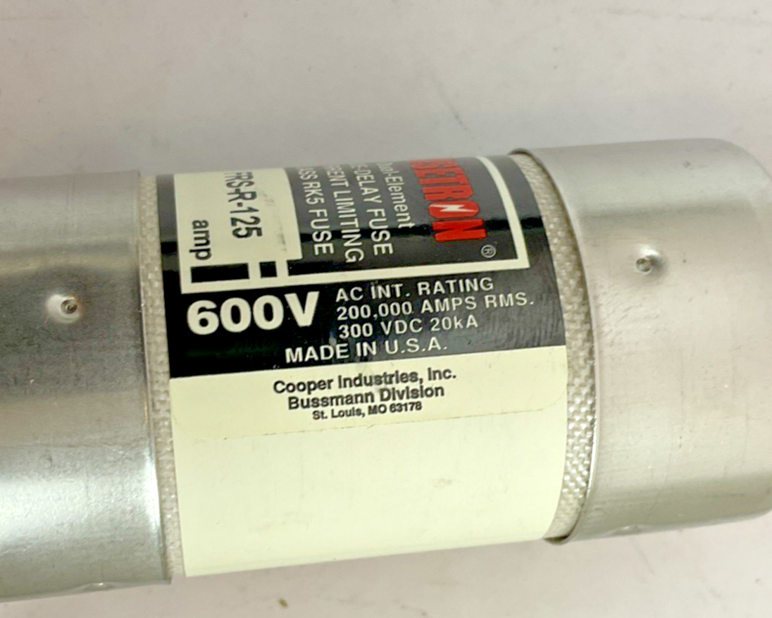 BUSS FRS-R-125 TIME DELAY FUSE 600V 300VDC 20KA RK5