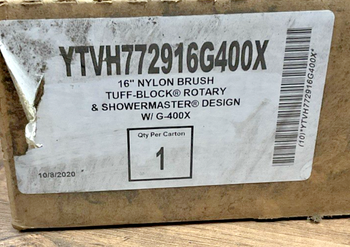 SHOWERMASTER YTVH772916G400X 16" NYLON ROTARY BRUSH