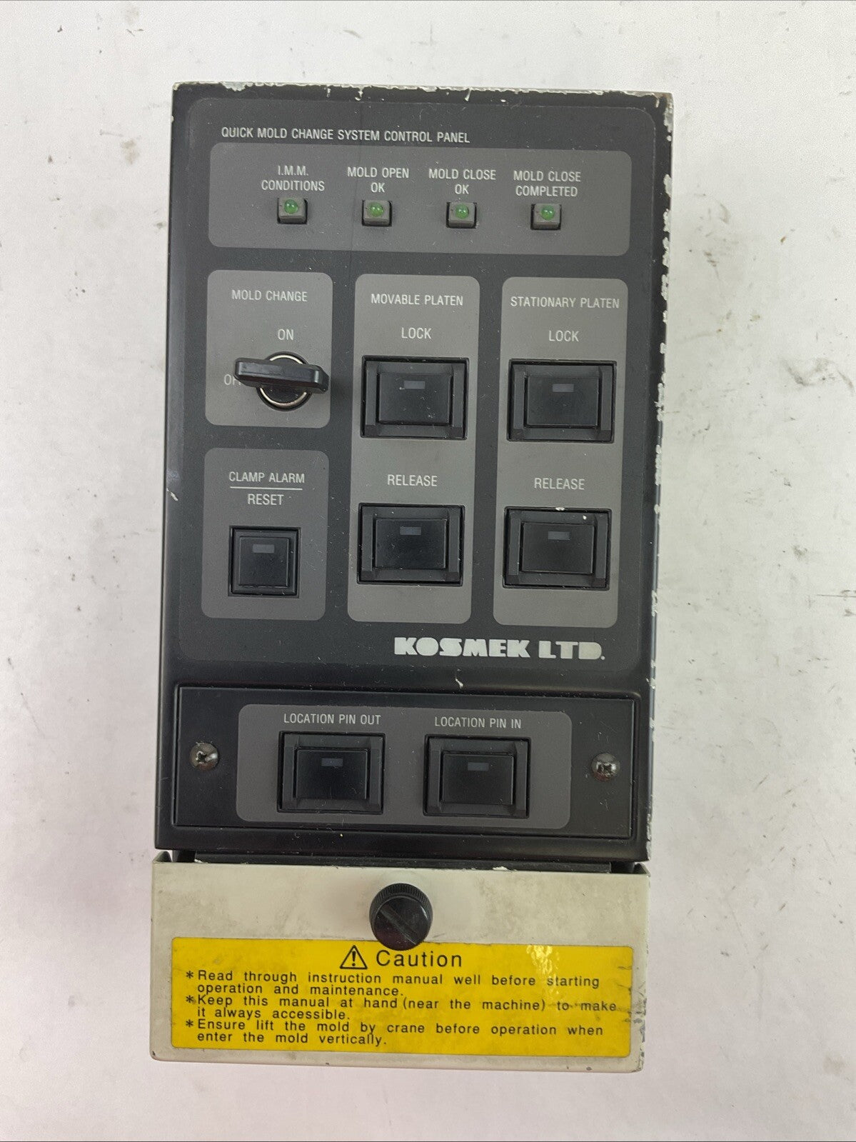 KOSMEK YMB051-HHC10-N QUICK MOLD CHANGE SYSTEM CONTROL PANEL