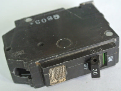 GENERAL ELECTRIC CIRCUIT BREAKER 30A, SINGLE-POLE