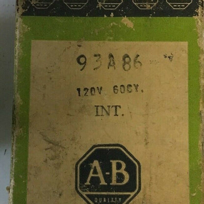 ALLEN BRADLEY 93A86 COIL 120N.6OHZ INT. DUTY