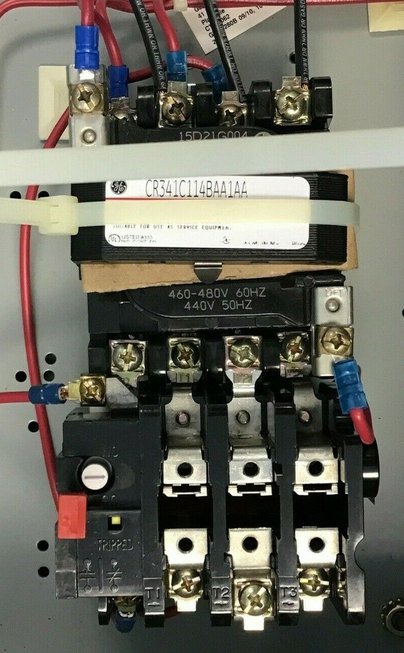GENERAL ELECTRIC CR341C114BAA1AA PUMP PANEL 460/480V 60HZ TYPE 3R