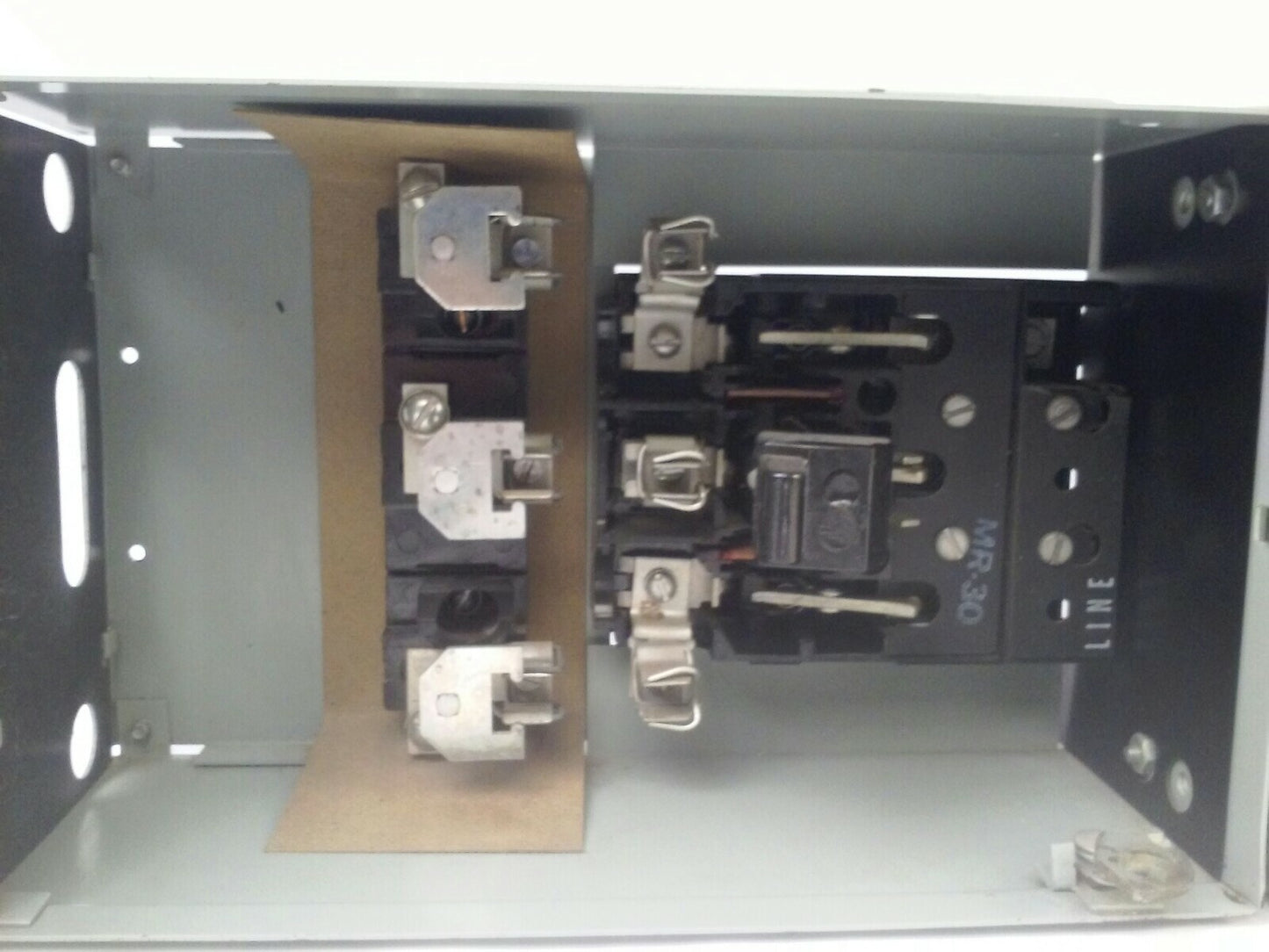 GE TYPE QMR QMR321L & QMR321R TWIN FUSIBLE INTERRUPTER SWITCH 30A  W/ HARDWARE