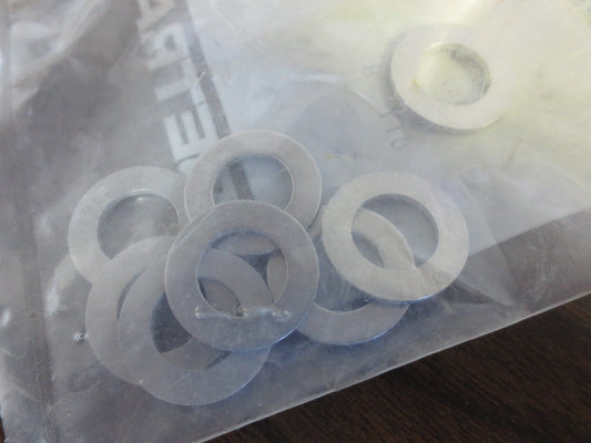 JAMES C. WHITE FLW-AL-500 ALUMINUM WASHERS for TUBETRACK 33542 LOT of 8 NEW