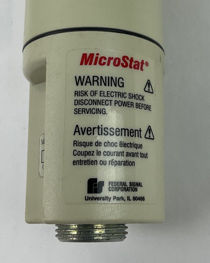 FEDERAL SIGNAL MSL4 MICROSTAT STACK LIGHT 120VAC  50/60HZ 1.0AMPS TYPE 4X