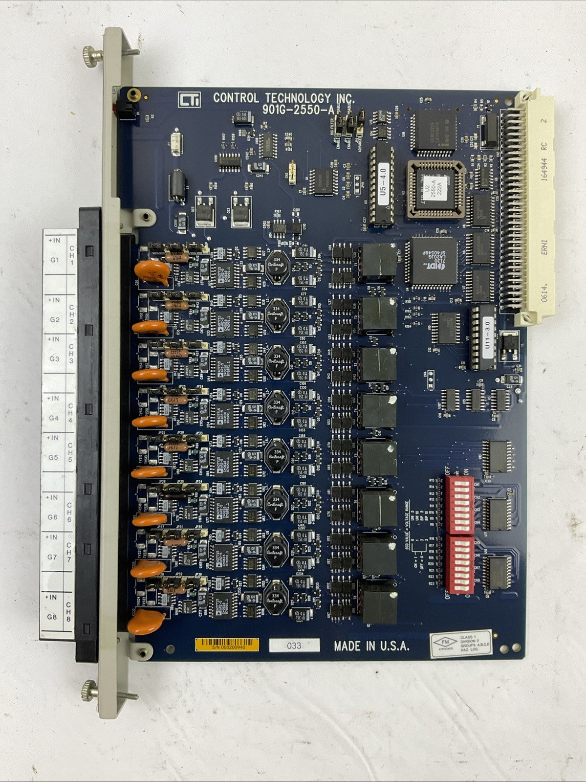 CTI CONTROL TECHNOLOGY 901G-2550-A ISOLATED ANALOG INPUT