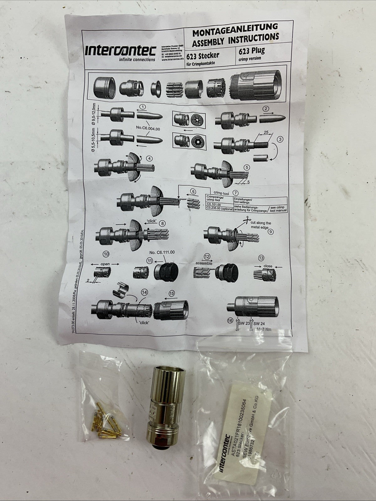 INTERCONTEC 623 STECKER CONNECTOR