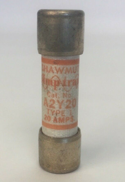 GOULD SHAWMUT AMP-TRAP A2Y20 FUSE 20AMP 250VAC TYPE 1 (LOT OF 10)