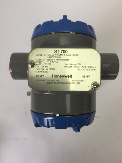 HONEYWELL STD730-A1HC4AS-1-B-AD0-11S-A-00A6-FX,TP-0000 STD700 DP TRANSMITTER