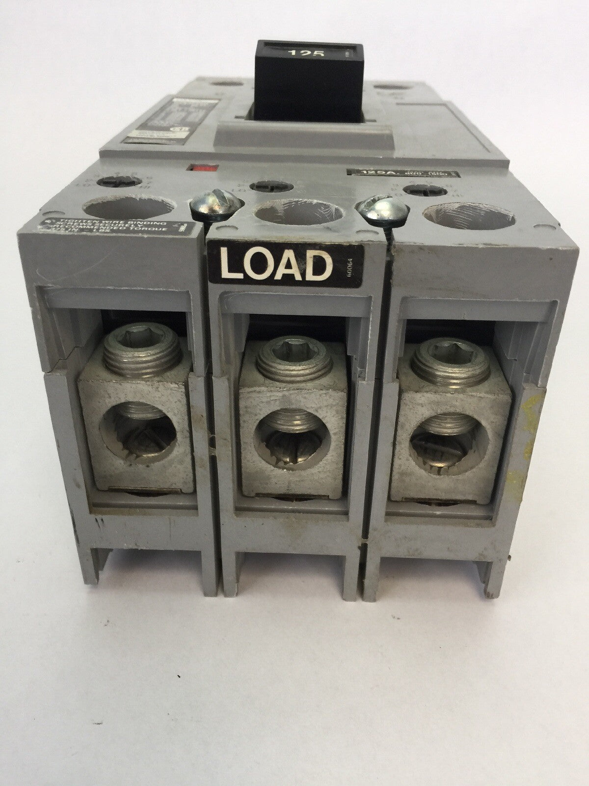 ITE HF63F250 CIRCUIT BREAKER 600 VAC 3 POLE 125 AMP TRIP MAG ADJ