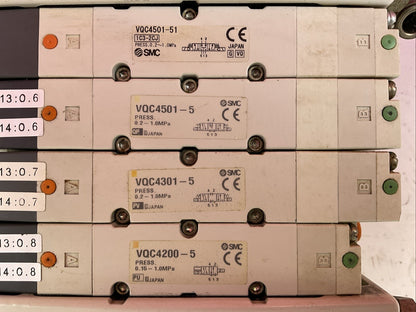 SMC HHB-107883 VALVE MANIFOLD VQC4501-51 VQC4501-5 VQC4301-5 VQC4200-5 VALVE