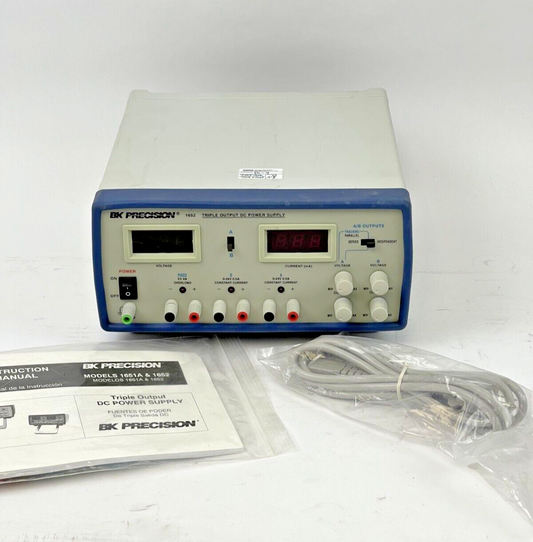 BK PRECISION - 1652 - 3 Output DC Digi Pwr Sply, (2)24V/500mA, (1)5V/4A, 120V