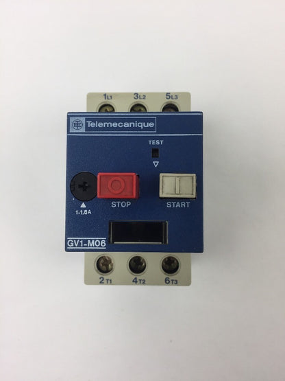 TELEMECANIQUE GV1-MO6 MOTOR CIRCUIT BREAKER 1-1.6A