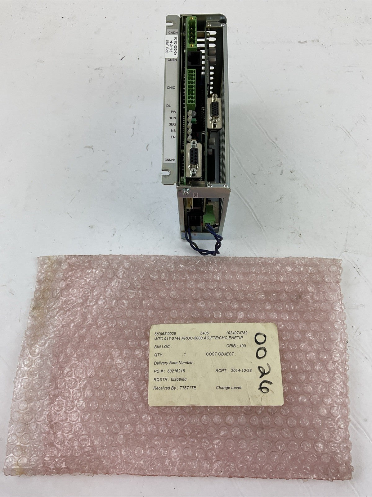 WTC 917-0144 CPU UNIT PROC-5000 AC FTE/CHC ENETIP