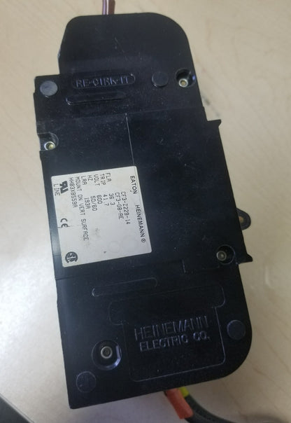 EATON / HEINEMANN CF3-Z229-14 CIRCUIT BREAKER - 600V, 193A LRA, 36.3A FLA