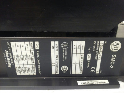 ALLEN-BRADLEY SMC-2 150-A24NB SER. A MOTOR CONTROLLER 50/60Hz 3PH IEC-947-4