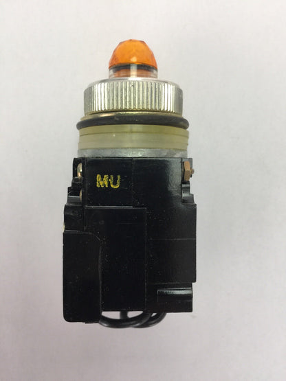 GE CR104D432 MIN OILTIGHT IND LIGHT AMBER COLOR CAP 120V 60/50HZ