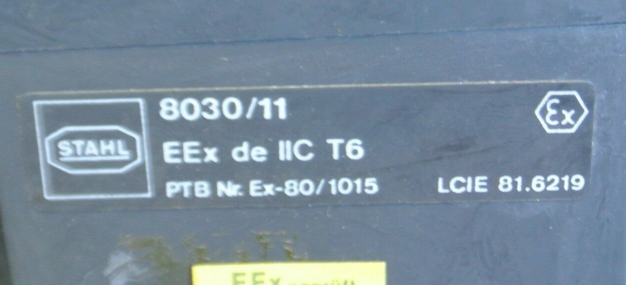 KILLARK K2F5 / STAHL 8030/11 / START SWITCH / 3/4" FEED-THRU / NEW SURPLUS