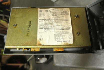 SQUARE D QMB-3603-T - TWIN FUSIBLE PANELBOARD SWITCH - 600VAC, 30A, 3-POLE