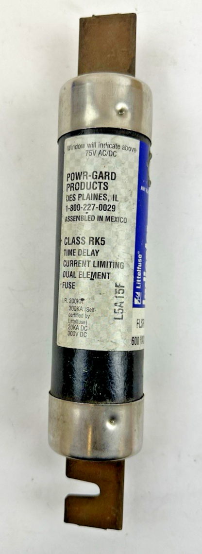 LITTELFUSE FLSR 175 ID 175A 600VAC/300V RK5 TIME DELAY INDICATOR FUSE