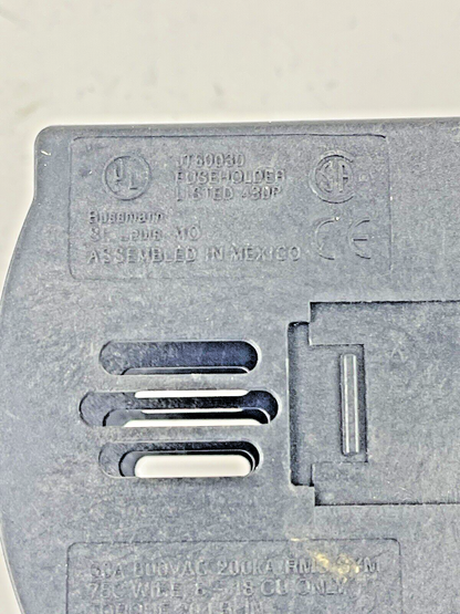 BUSSMANN **LOT OF 9** - JT60030 - FUSEHOLDER - 30A, 600VAC, 200kA