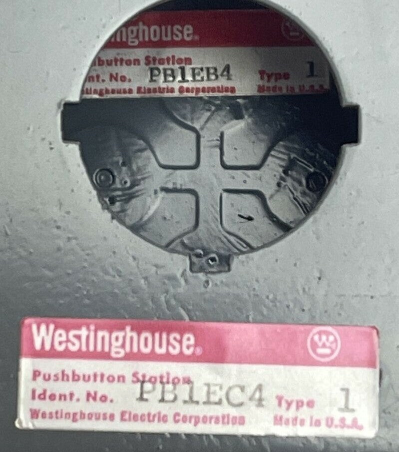 WESTINGHOUSE PB1EB4 PB1EC4 PUSHBUTTON 4 UNIT ENCLOSURE TYPE 1
