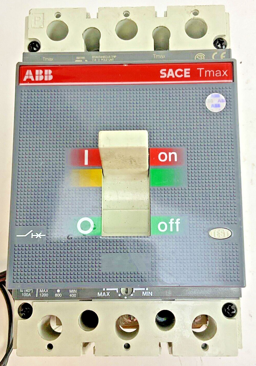 ABB SACE TS3L TMAX CIRCUIT BREAKER 100A  3POLE 600VAC