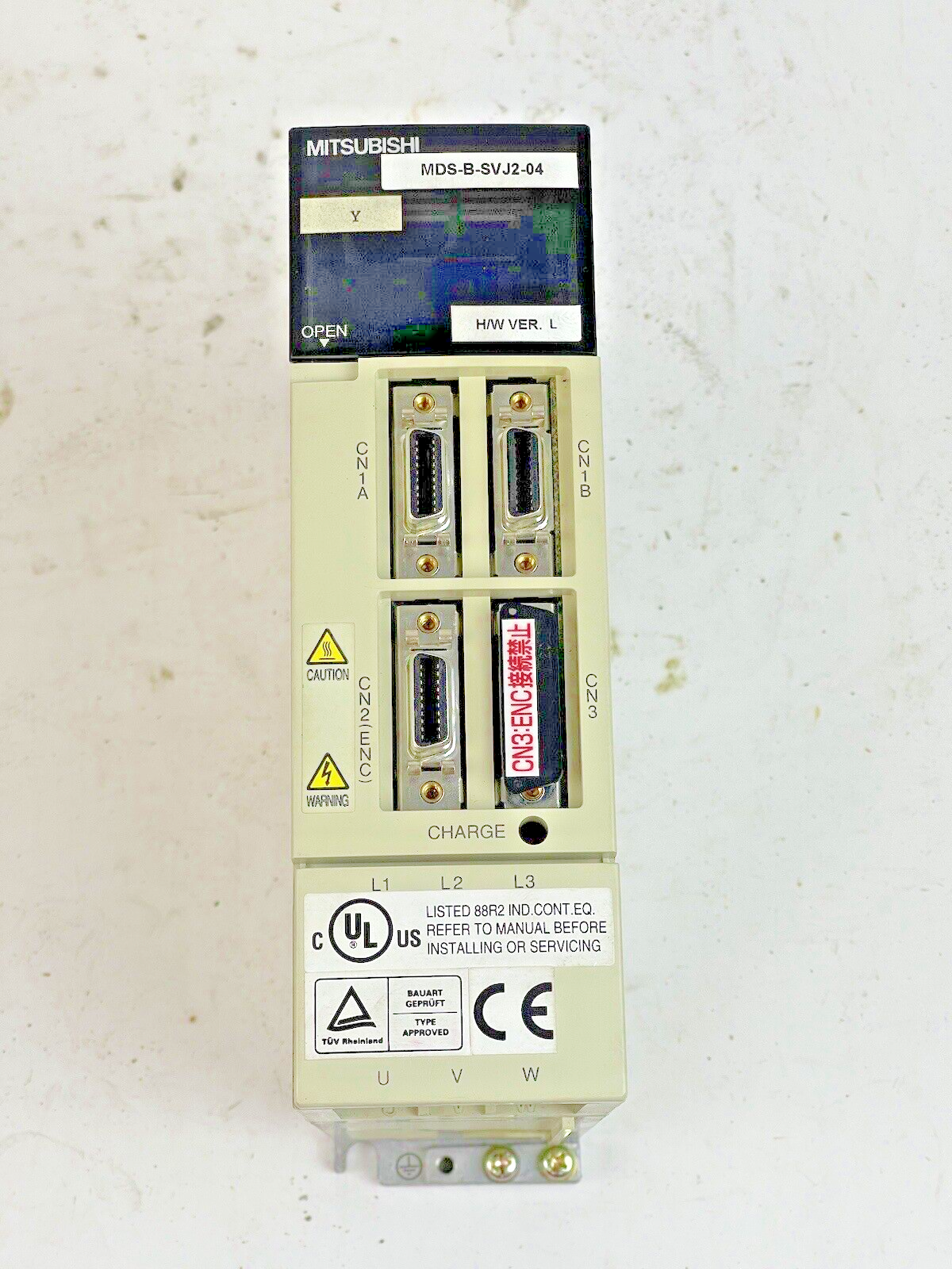 MITSUBISHI - MDS-B-SVJ2-04 - SERVO DRIVE UNIT/ AMPLIFIER -2.8A, 230 VAC, 50/60HZ