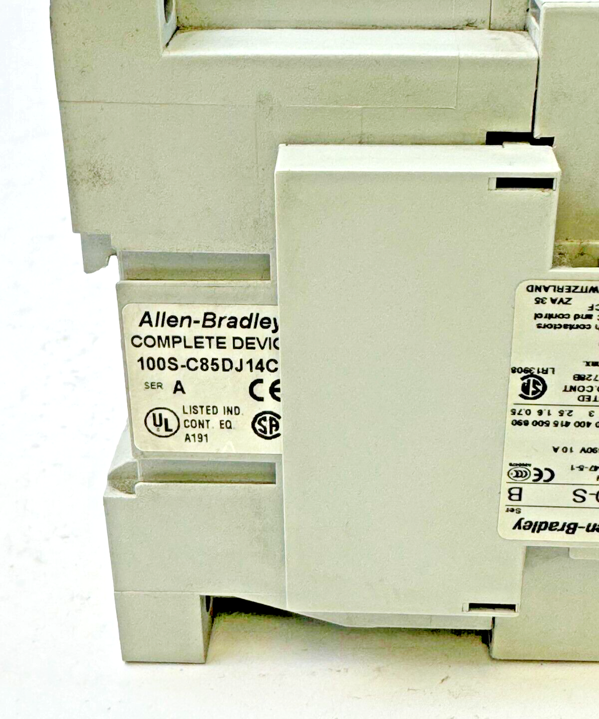 ALLEN-BRADLEY - 100S-C85DJ14C SER. A - SAFETY CONTACTOR - 24 VDC COIL, 85 A