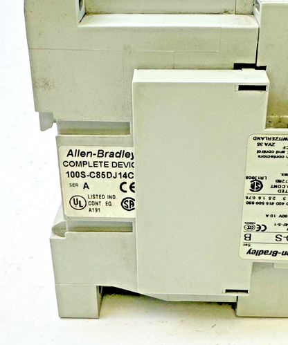 ALLEN-BRADLEY - 100S-C85DJ14C SER. A - SAFETY CONTACTOR - 24 VDC COIL, 85 A