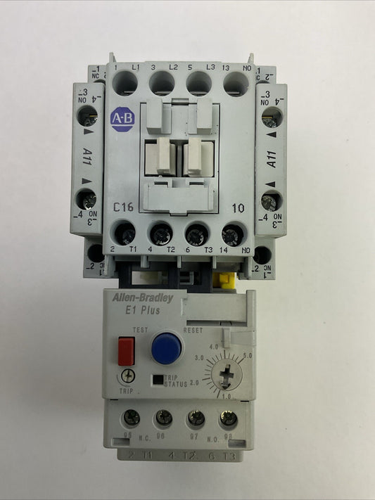 ALLEN BRADLEY STARTER 100-C16*10 SER B CONTACTOR COIL 120V+193-EECB SER B RELAY