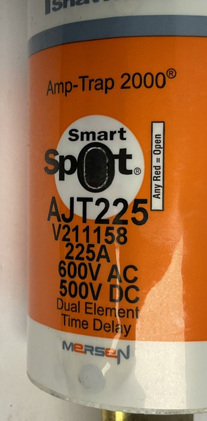 FERRAZ SHAWMUT AJT225 FUSE 600VAC 500VDC AMP-TRAP 2000 CLASS J 225A