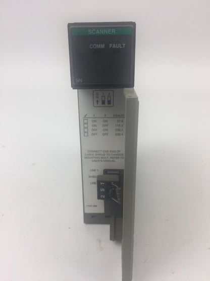 ALLEN BRADLEY 1747-SN REMOTE I/O SCANNER MODULE SER B