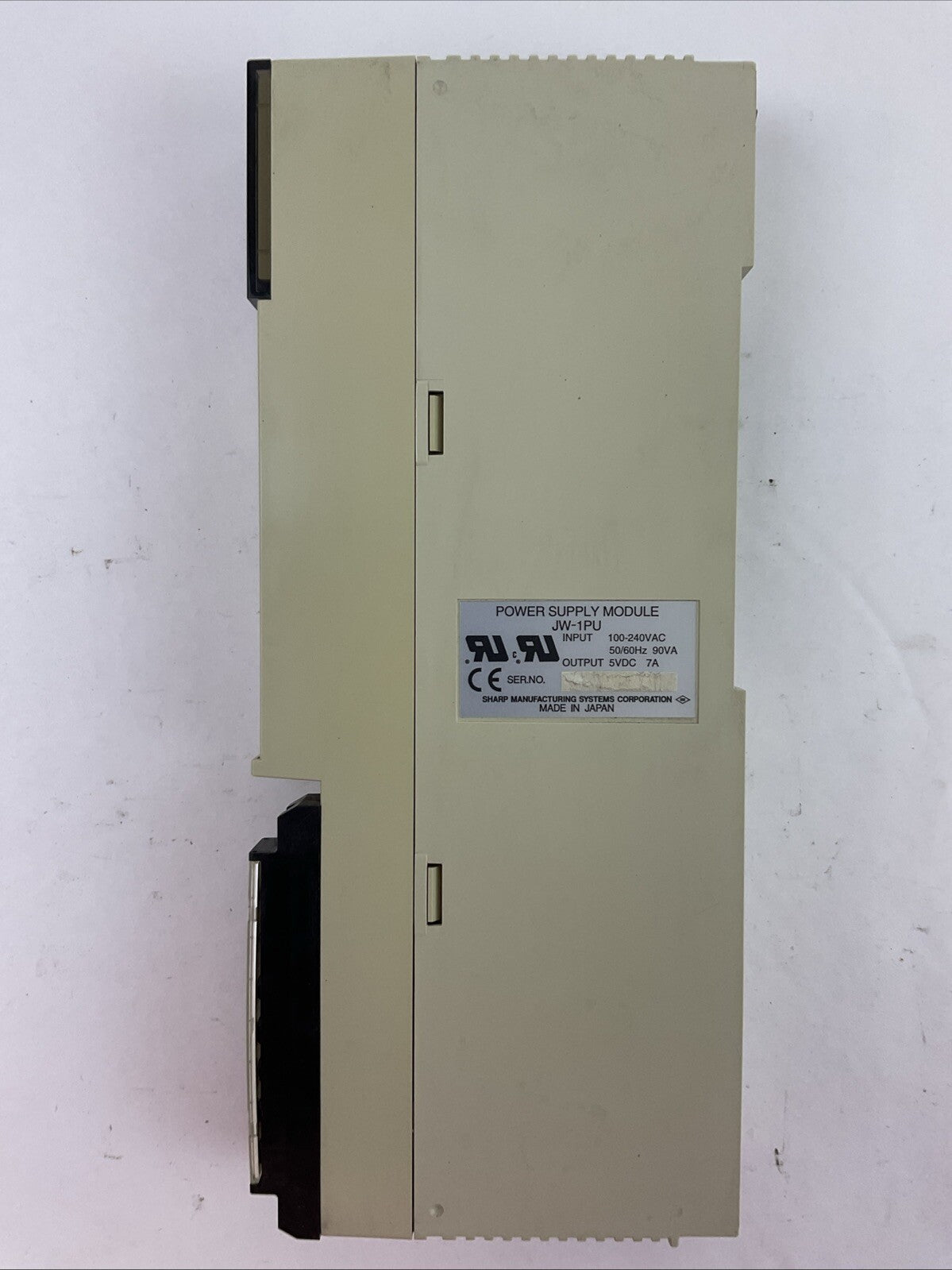 SHARP JW-1PU POWER SUPPLY MODULE OUTPUT 5VDC 7A INPUT 100-240VAC 50/60HZ 90VA