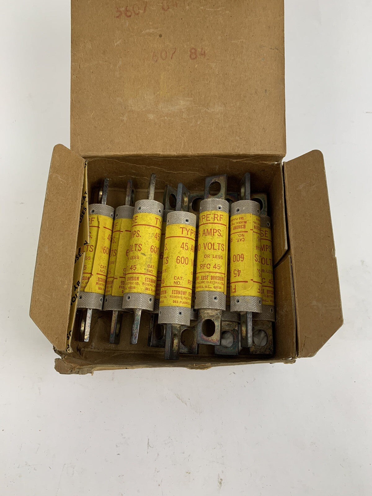 Economy Fuse RFC45 45A 600V Type-RF Fuse "Lot of 10"