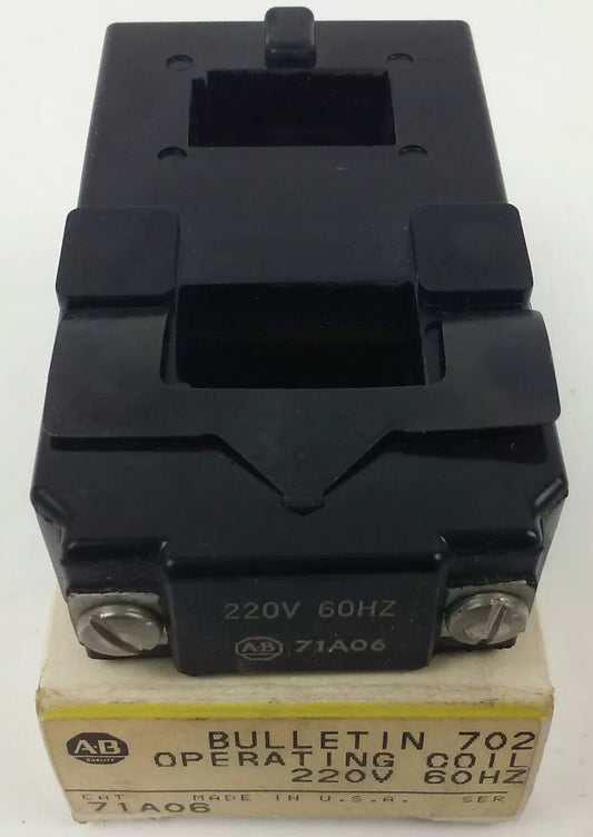 ALLEN BRADLEY 71A06, COIL, 220V @ 60HZ, SIZE 1, NEW OTHER GREAT CONDITION