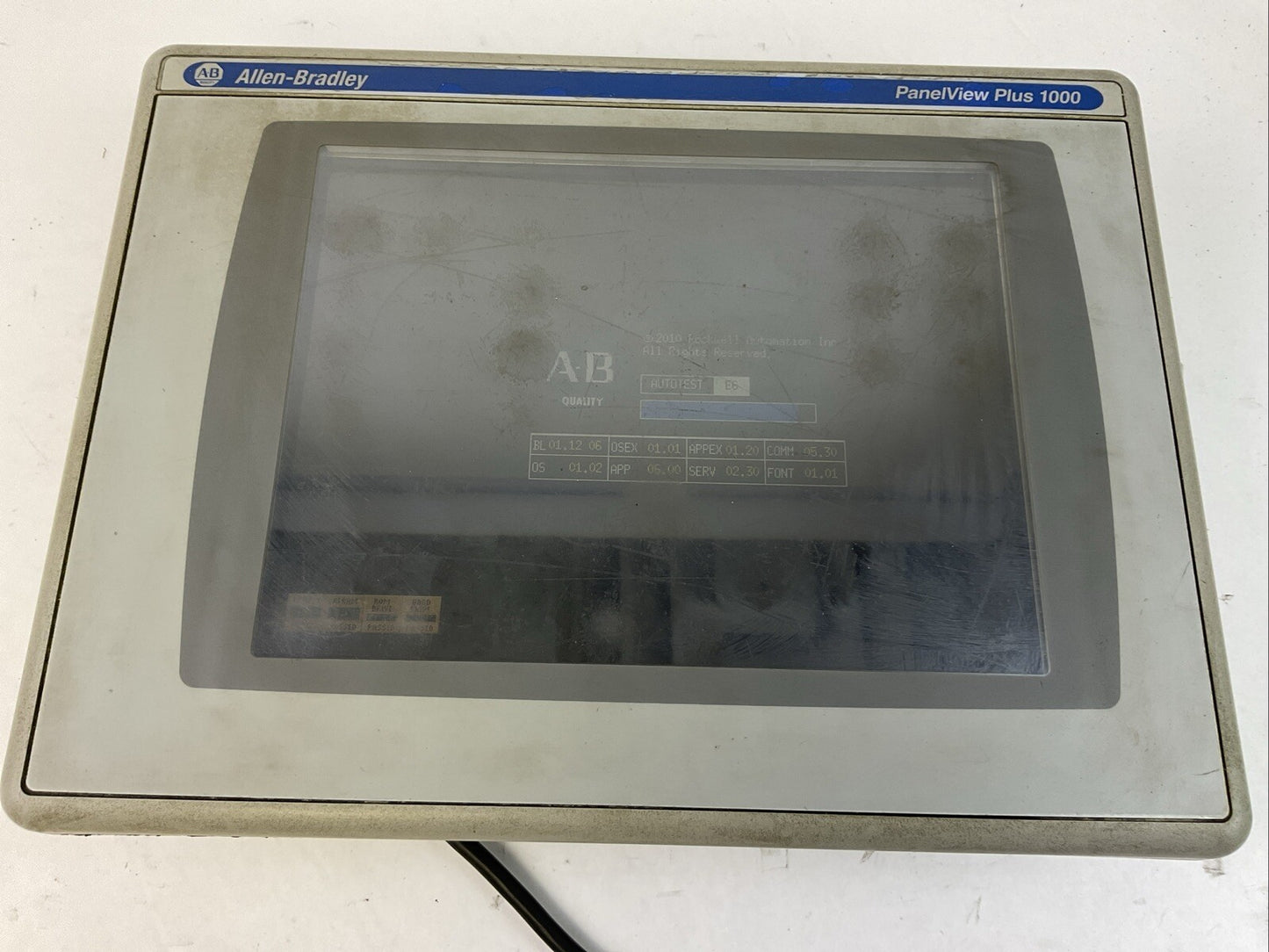 ALLEN BRADLEY 2711P-T10C4D8 PANELVIEW PLUS 1000 SER A (2711P-RP8D 2711P-RDT10C)