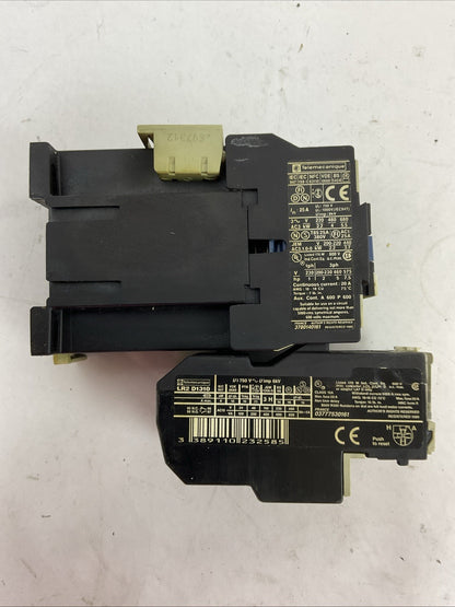 TELEMECANIQUE STARTER LP1 D09 10 600VAC CONTACTOR 24VDC COIL LR2D1310 RELAY 4-6A