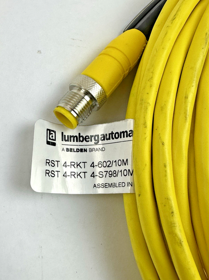 LUMBERG AUTOMATION RST 4-RKT 4-602/10M RST 4-RKT 4-S798/10M DOUBLE-ENDED CORDSET