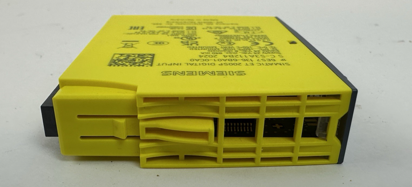 SIEMENS 6ES7 136-6BA01-0CA0 SIMATIC DIGITAL INPUT MODULE 24VDC SIMATIC ET 200SP
