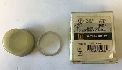 SQUARE D 9001 KU37 BOOT FOR PUSH TO TEST P.B. . ILL. W/O GUARD SER.H