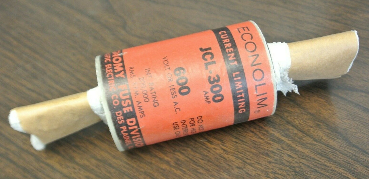 ECONOMY / FEDERAL PACIFIC ELECTRIC / JCL-300 FUSE / 300A / 600V / NEW SURPLUS