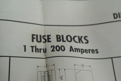 LOT of 5 / ALLEN-BRADLEY 1491-N122 FUSE BLOCK 30A, 250V, 2-POLE - NEW SURPLUS