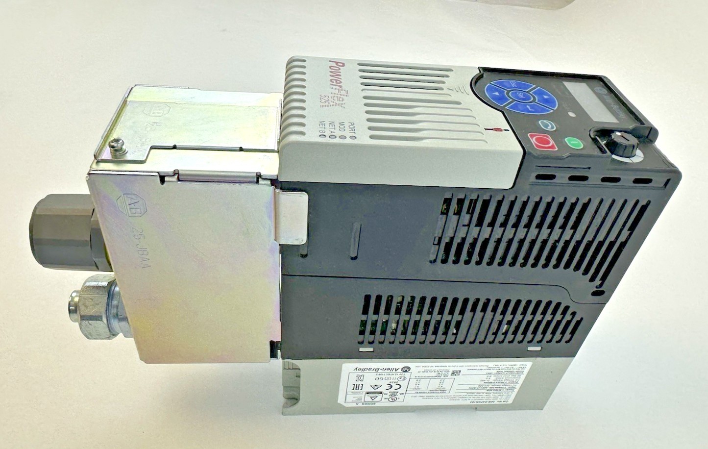 ALLEN BRADLEY 25B-D4P0N104 POWERFLEX 525 AC DRIVE FRN 5.001 SER A W/ 25-JBAA