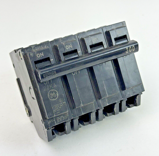 GE - THQMV4200 - THERMAL MAGNETIC CIRCUIT BREAKER - 4 POLE, 200 A, 240 VAC