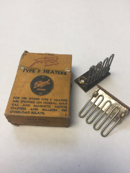 FEDERAL TYPE F HEATERS TRIP RATING 7.1 AMPS