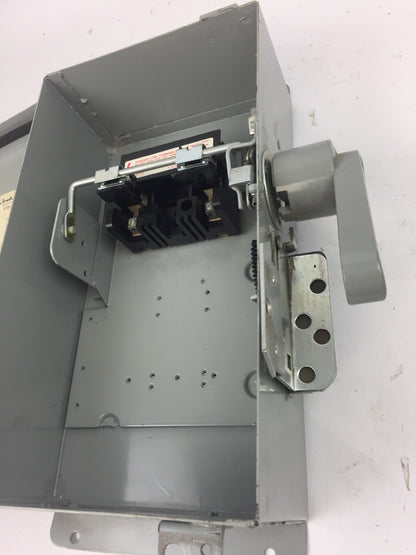 GOULD ITE NF251H VACU-BREAK SWITCH W/CLAMPMATIC CONTACTS 600 VAC 30 AMP 1 PHASE