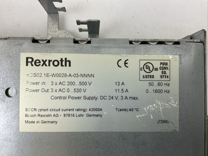 REXROTH CSH01.1C-S3-ENS-NNN-NNN-S2-S-NN-FW HCS02.1E-W0028-A-03-NNNN INDRADRIVE C