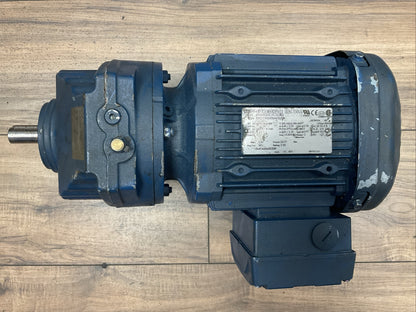 SEW EURODRIVE RX57DRE90M4/IS/TF GEARMOTOR 254/277V 1735/596RPM RATIO 2.91 1.50HP